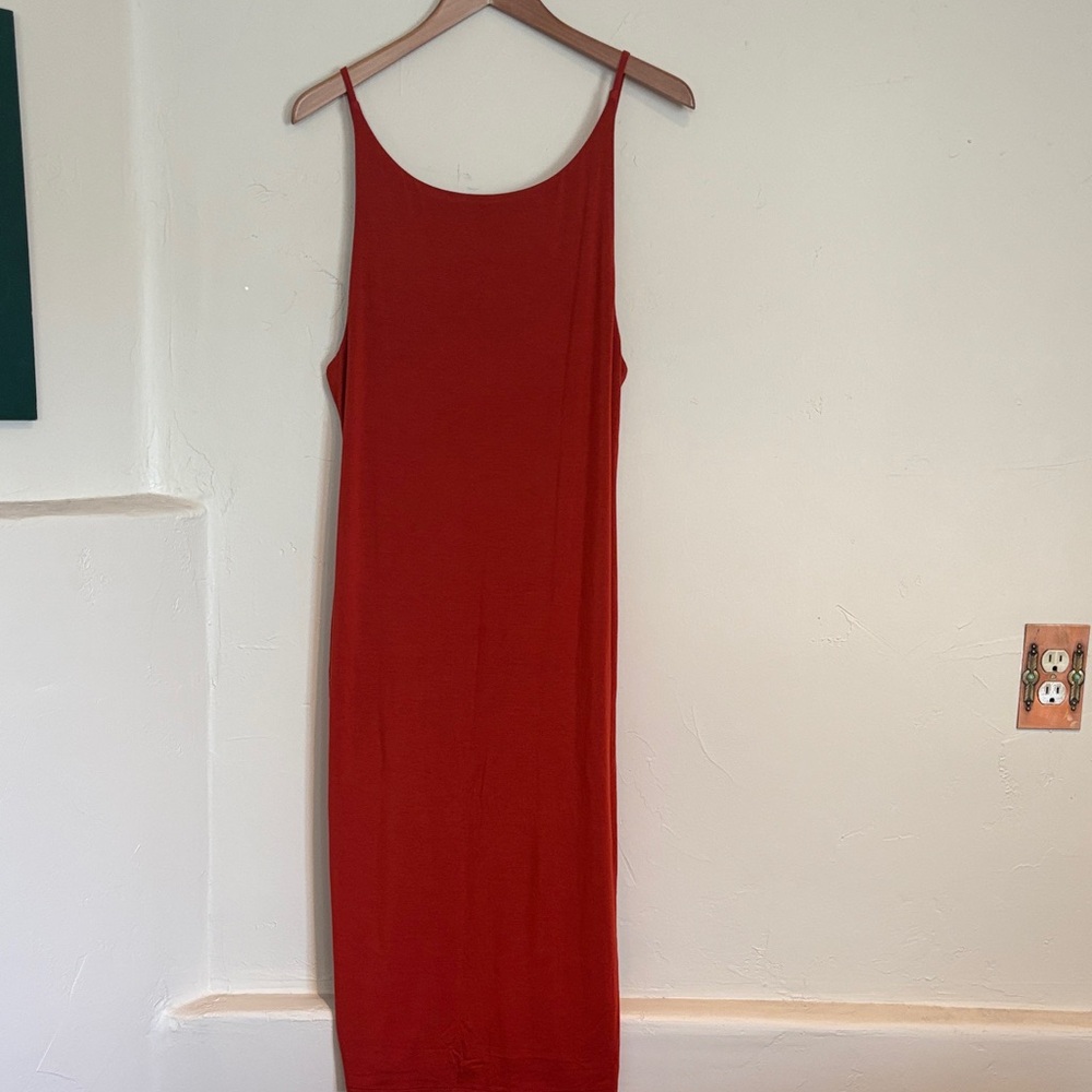 J. Crew Rust Midi Dress